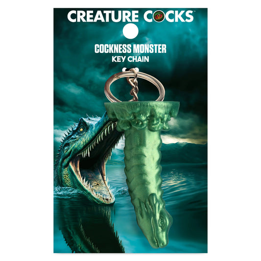 Cockness Monster Keychain - Green | 848518054982 | Available at EroticWarehouse.com