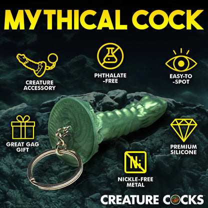 Cockness Monster Keychain - Green | 848518054982 | Available at EroticWarehouse.com