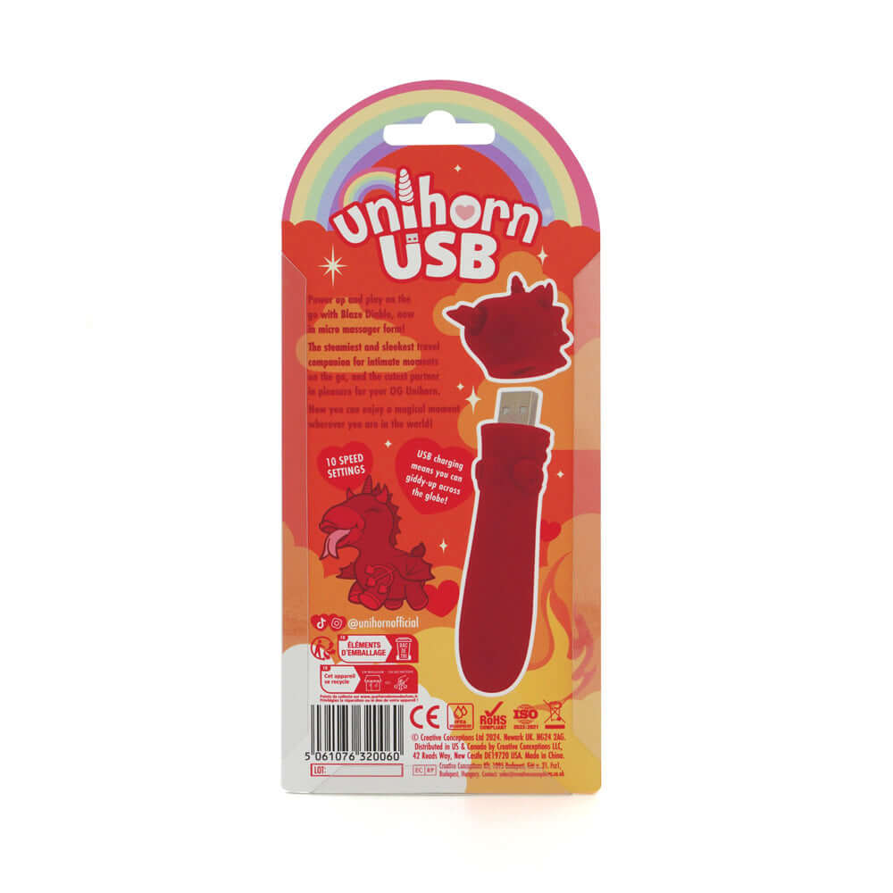 Unihorn USB Bullet - Blaze Diablo | 5061076320060 | Available at EroticWarehouse.com