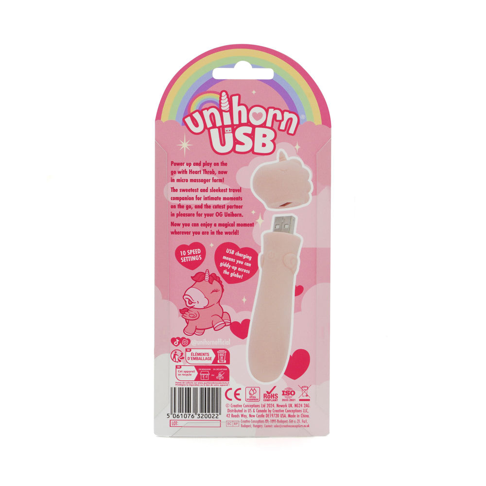 Unihorn USB Bullet - Heart Throb | 5061076320022 | Available at EroticWarehouse.com