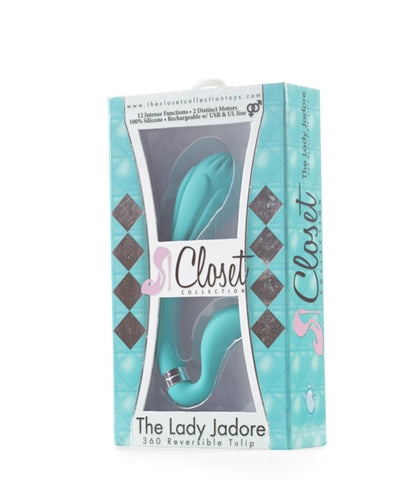 Lady Jadore 360 Reversible Tulip - Turquoise | 707331700301 | Available at EroticWarehouse.com