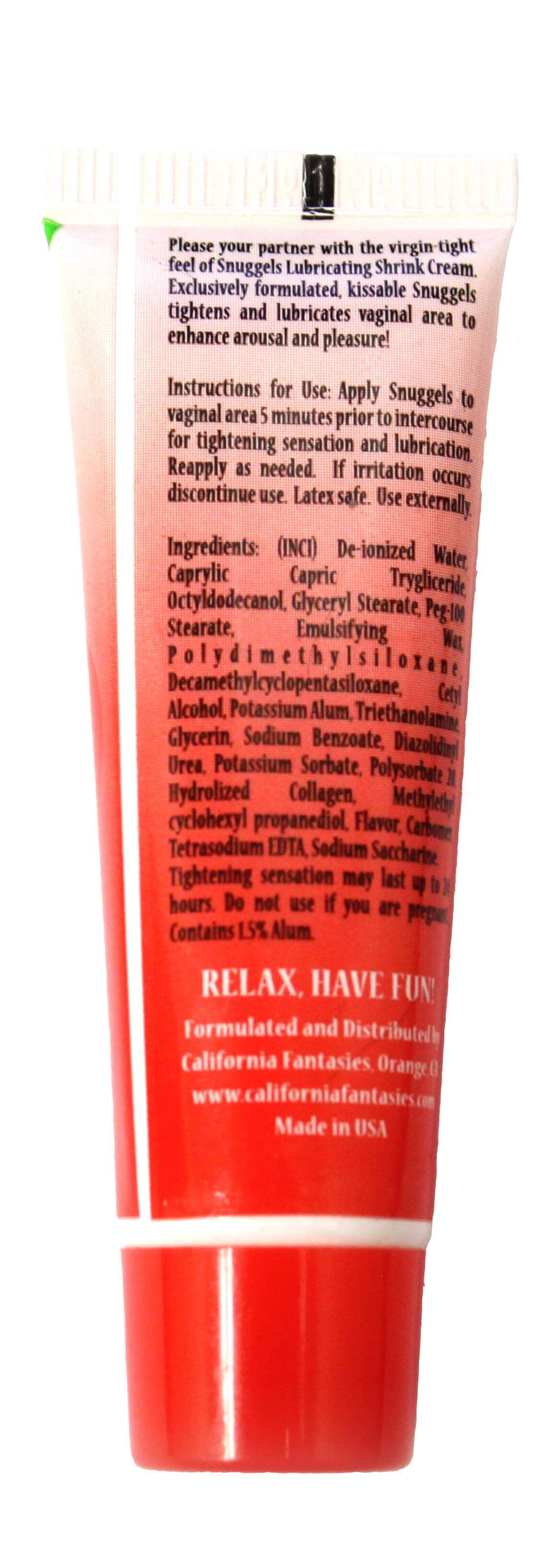 Snuggels - Lubricating Shrink Cream - Cherry - 0.42 Oz. Tube - Each | | Available at EroticWarehouse.com