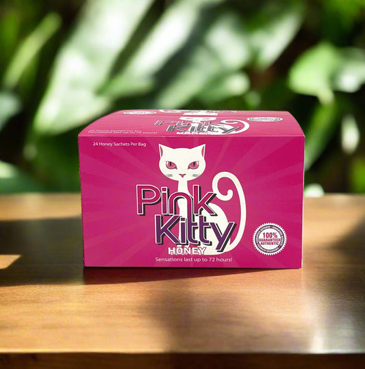 Pink Kitty Female Satisfaction Honey - 24 Pack | 198608001680 | Available at EroticWarehouse.com