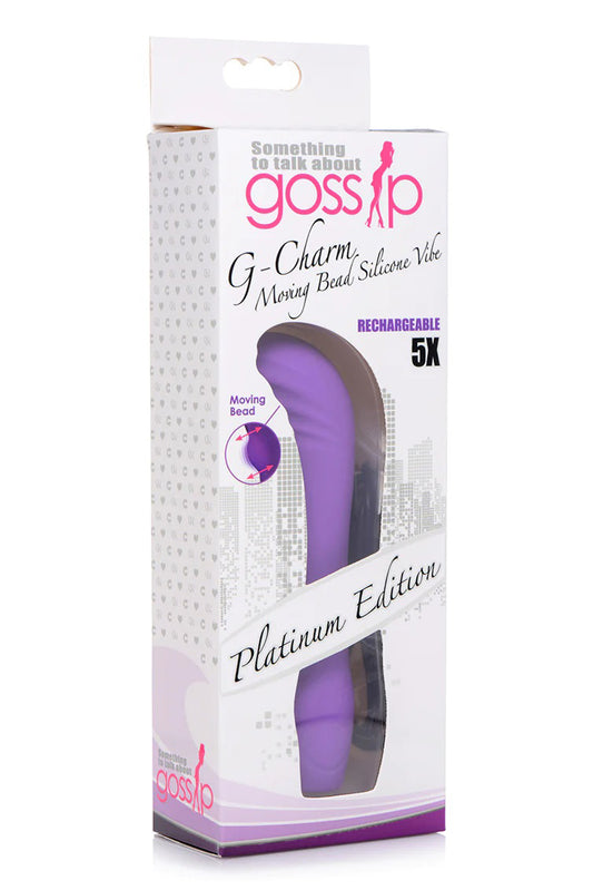 5x G-Charm Moving G-Spot Bead Mini Vibe - Violet | 653078941814 | Available at EroticWarehouse.com
