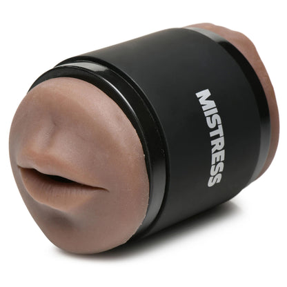 Mistress Double Shot Mouth and Pussy Stroker - Dark | 653078943177 | Available at EroticWarehouse.com