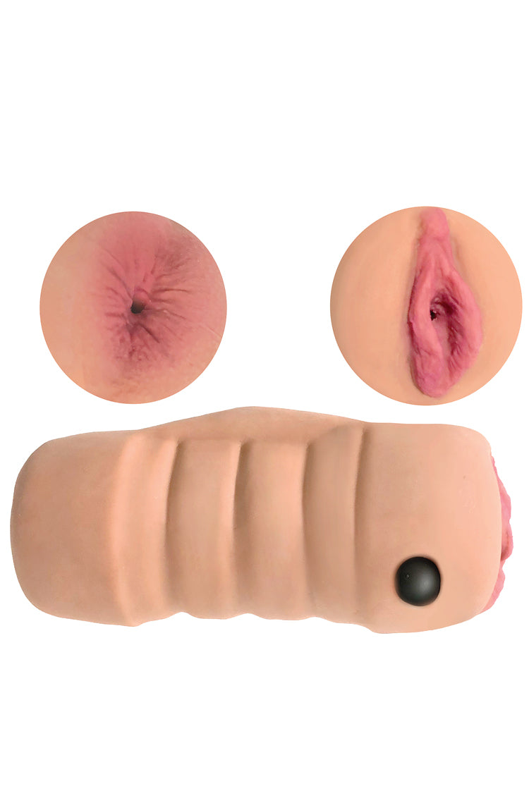 Mistress Double Stroker Skylar and Sloan Pussy & Ass Stroker - Vanilla | 653078940992 | Available at EroticWarehouse.com