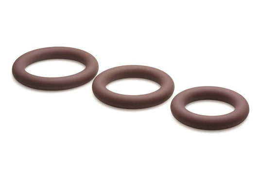 Jock Silicone Cock Ring Set in - Dark | 653078944716 | Available at EroticWarehouse.com