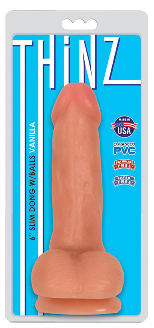 Thinz 6 Inch Slim Dong - Vanilla by Curve Toys 643380985309 available at EroticWarehouse.com
