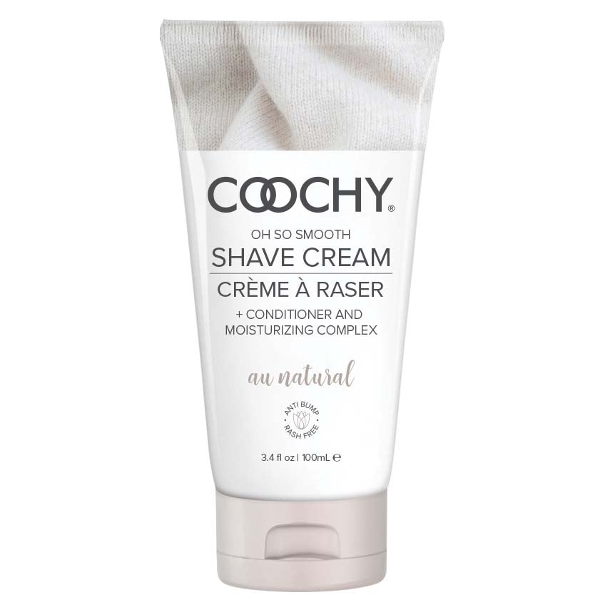 Coochy Shave Cream - Au Natural - 3.4 Oz | 638258900423 | Available at EroticWarehouse.com
