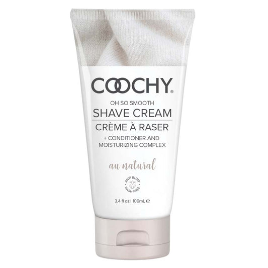 Coochy Shave Cream - Au Natural - 3.4 Oz | 638258900423 | Available at EroticWarehouse.com