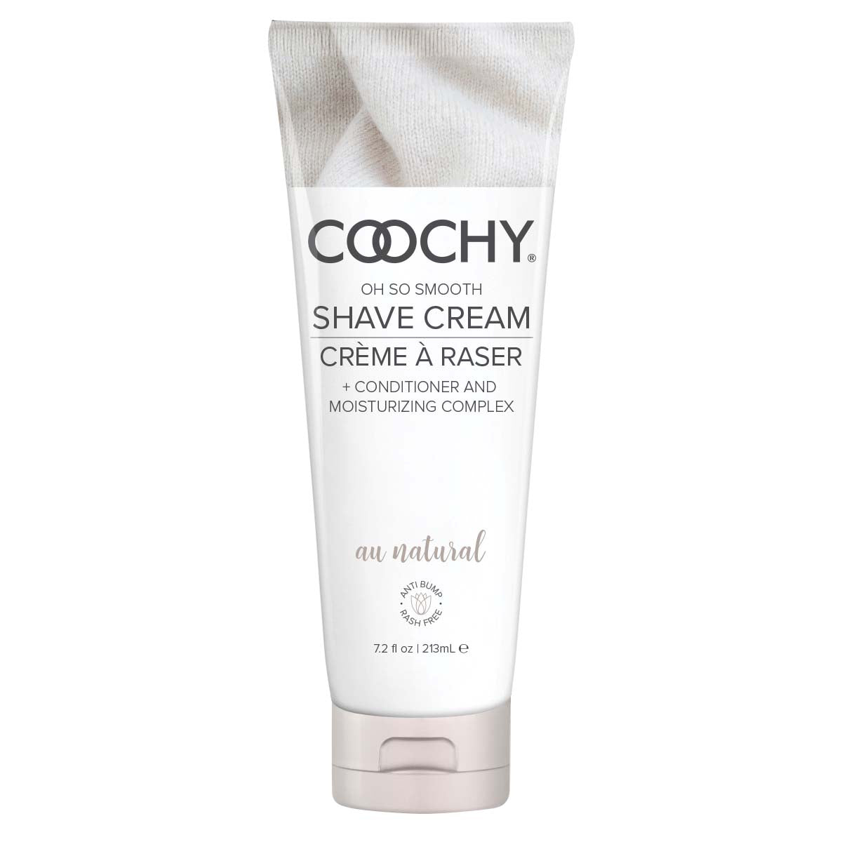 Coochy Shave Cream - Au Natural - 7.2 Oz | 638258900430 | Available at EroticWarehouse.com