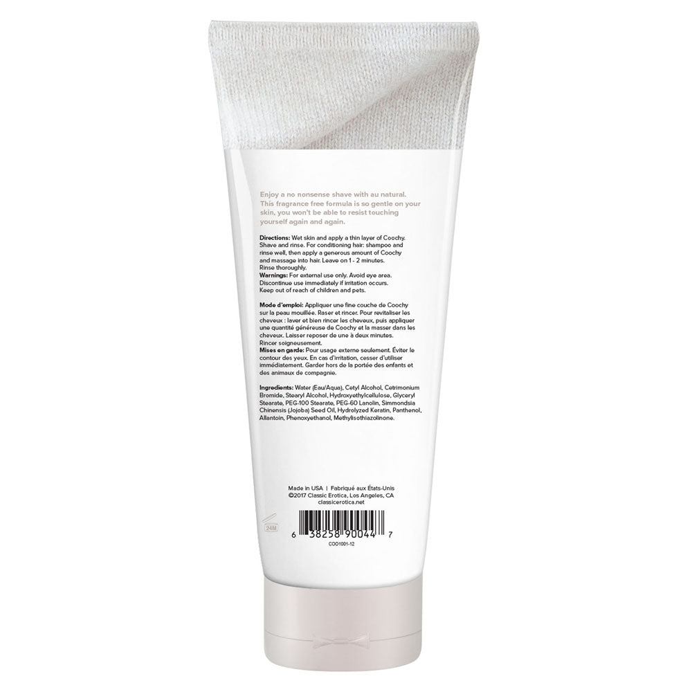 Coochy Shave Cream Au Natural 12.5 Fl. Oz. | 638258900447 | Available at EroticWarehouse.com