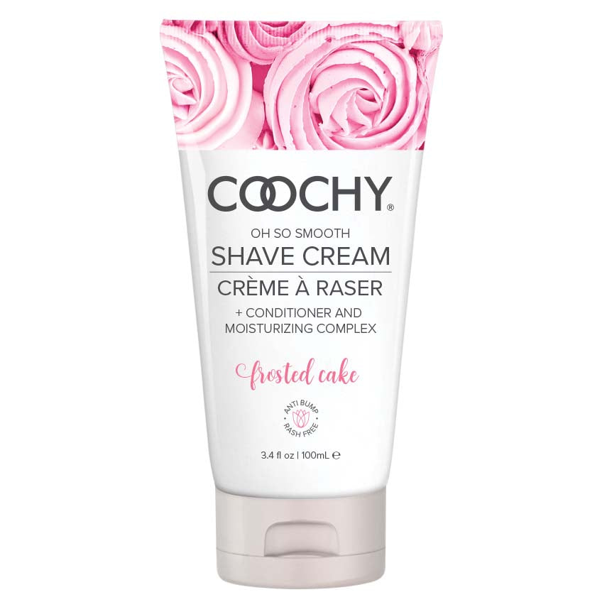 Coochy Shave Cream - Frosted Cake - 3.4 Oz | 638258900539 | Available at EroticWarehouse.com