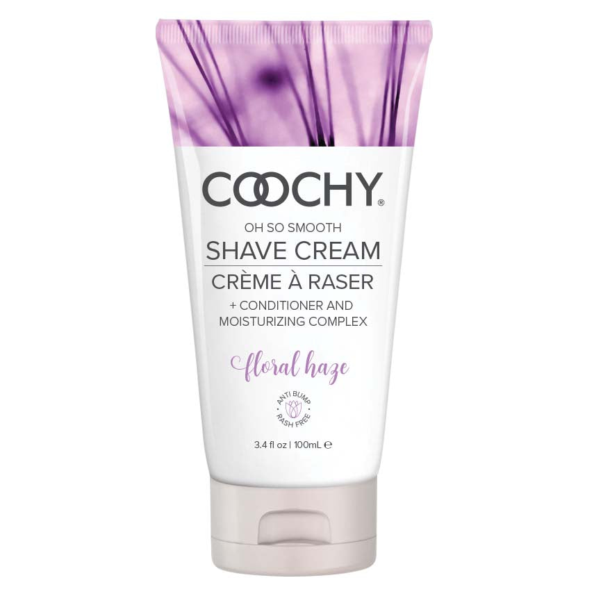 Coochy Shave Cream - Floral Haze - 3.4 Oz | 638258900584 | Available at EroticWarehouse.com