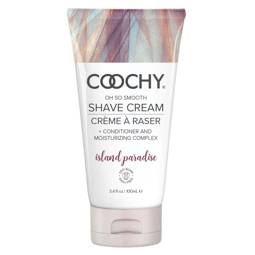 Coochy Shave Cream - Island Paradise - 3.4 Oz | 638258900638 | Available at EroticWarehouse.com