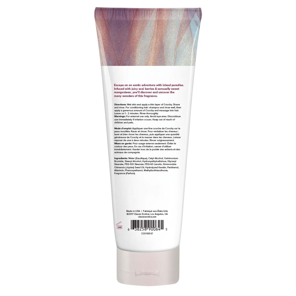 Coochy Shave Cream - Island Paradise - 7.2 Oz | 638258900645 | Available at EroticWarehouse.com