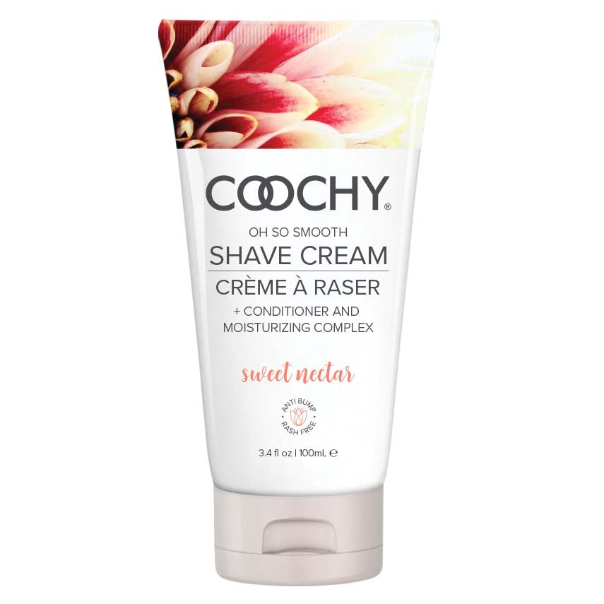 Coochy Shave Cream - Sweet Nectar - 3.4 Oz | 638258900683 | Available at EroticWarehouse.com