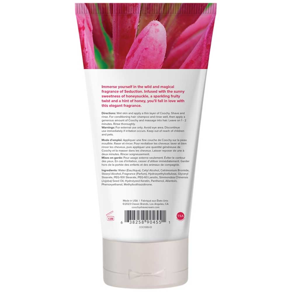 Coochy Oh So Smooth Shave Cream - Seduction - 3.4 Oz | 638258904551 | Available at EroticWarehouse.com