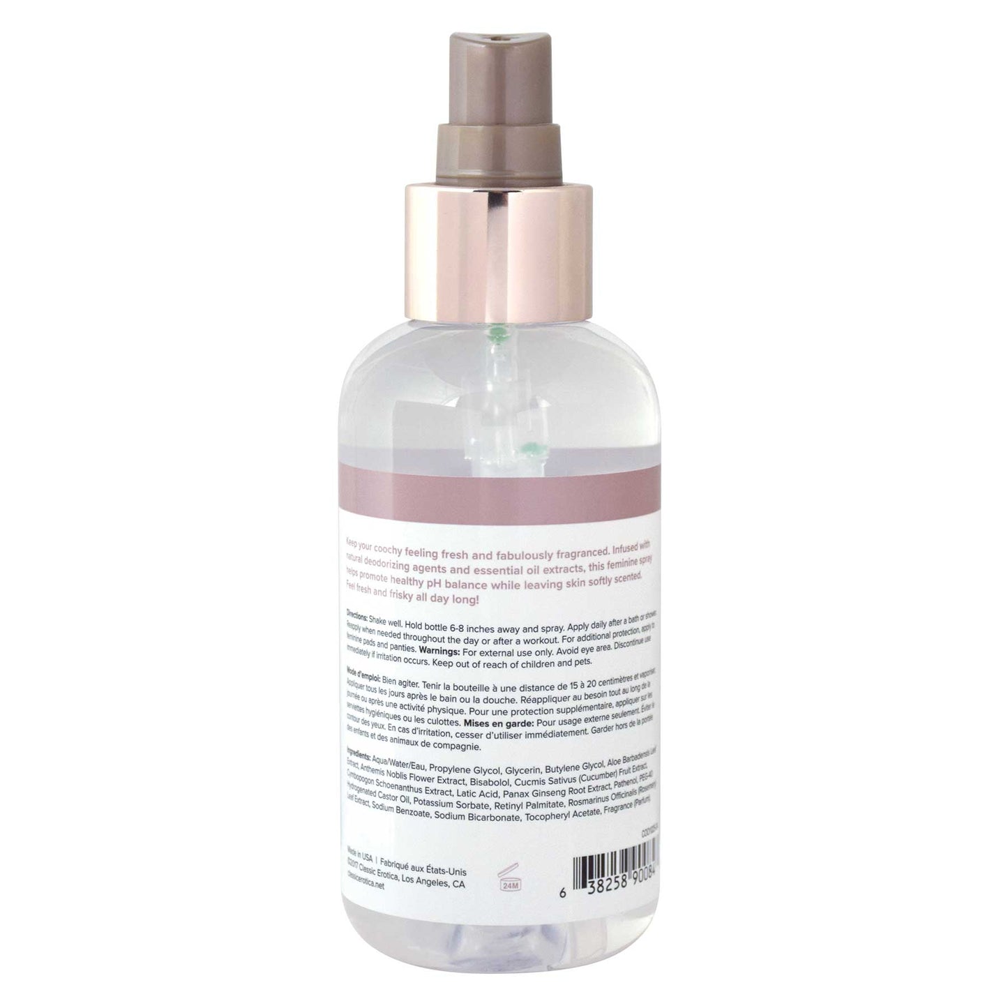 Coochy Intimate Feminine Spray 4oz | 638258900843 | Available at EroticWarehouse.com