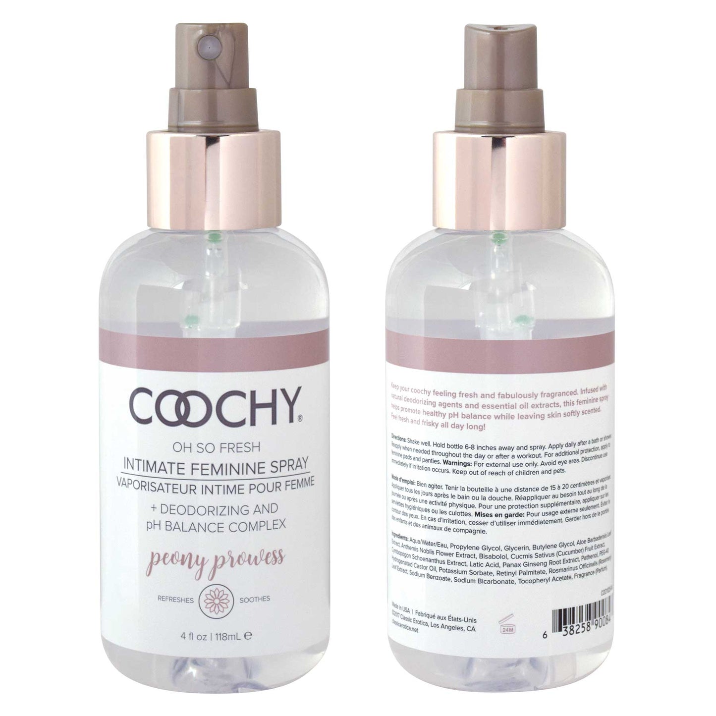 Coochy Intimate Feminine Spray 4oz | 638258900843 | Available at EroticWarehouse.com