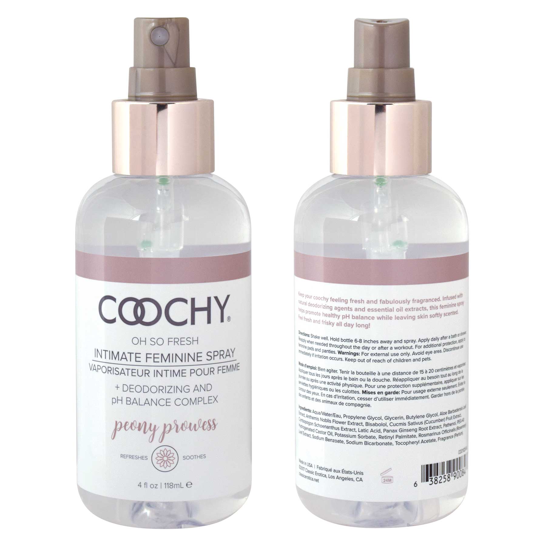 Coochy Intimate Feminine Spray 4oz | 638258900843 | Available at EroticWarehouse.com