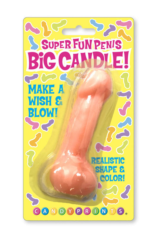 Super Fun Big Penis Candle - Pink | 817717009383 | Available at EroticWarehouse.com