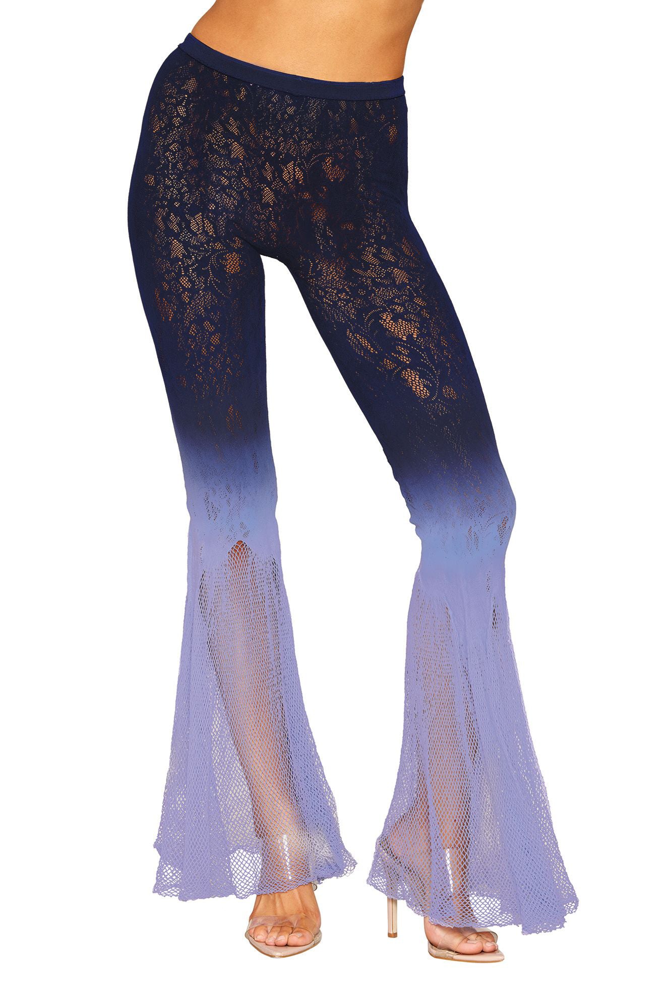 Flair Leg Pantyhose - One Size - Denim/hydrangea | 888368347681 | Available at EroticWarehouse.com