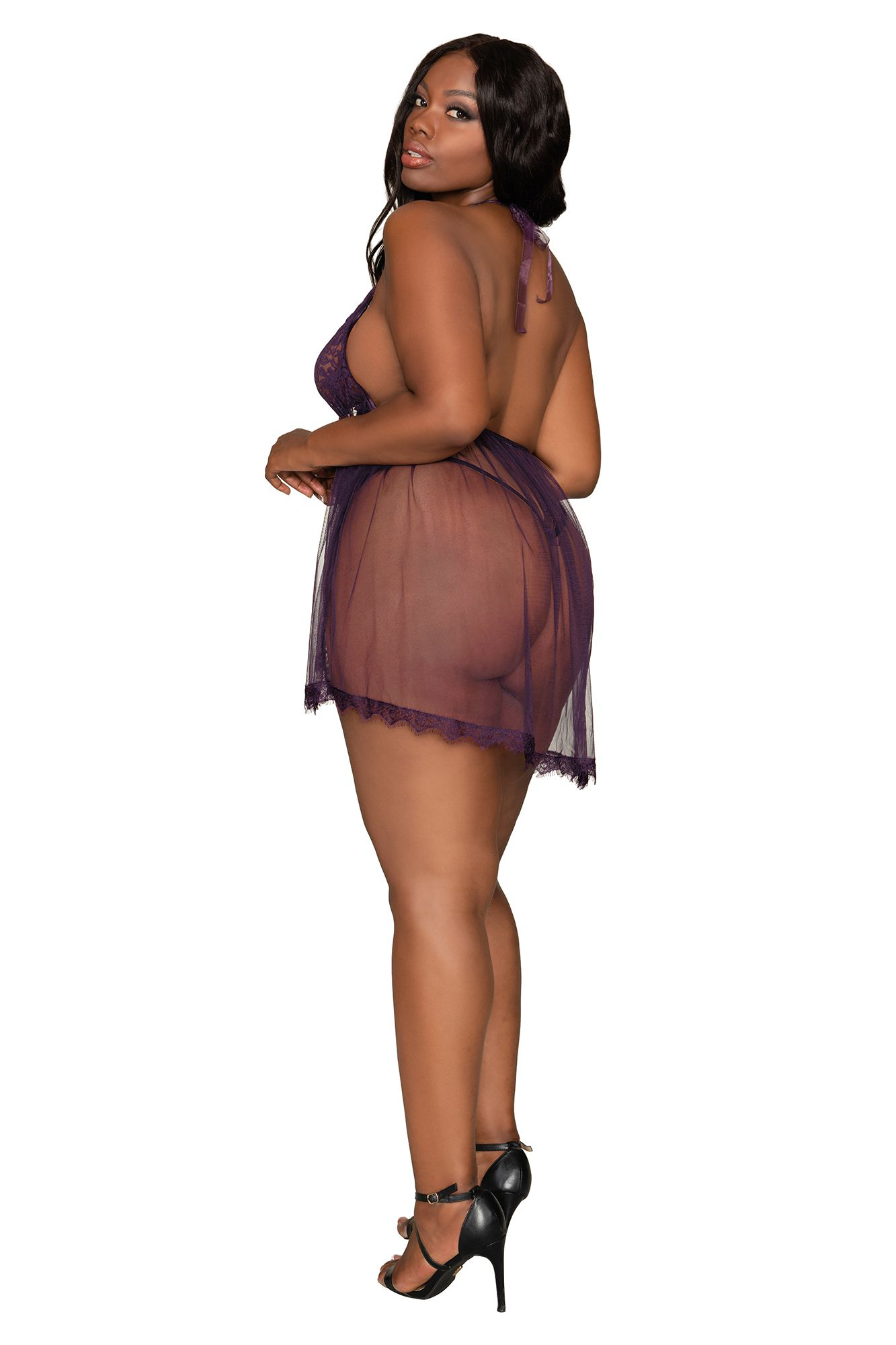 Teddy - Queen Size - Eggplant | 888368317059 | Available at EroticWarehouse.com