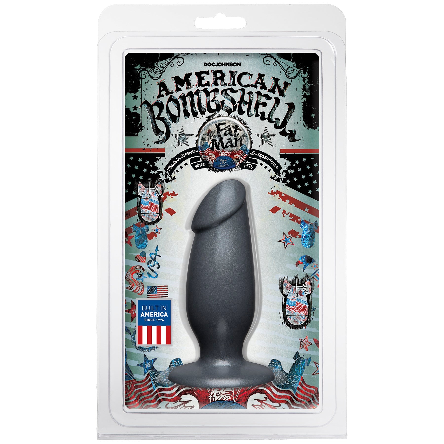 American Bombshell - Fat Man - Gun Metal | 782421054847 | Available at EroticWarehouse.com