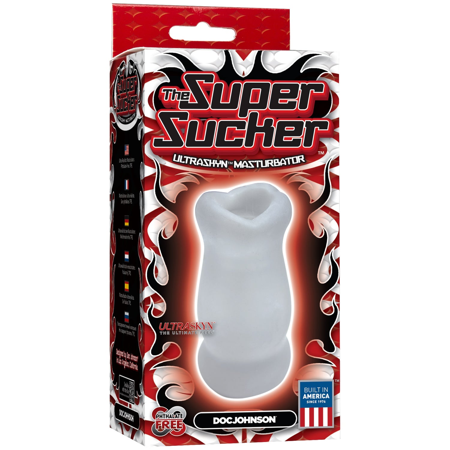 The Super Sucker Ultraskyn Masturbator - Clear | 782421930516 | Available at EroticWarehouse.com