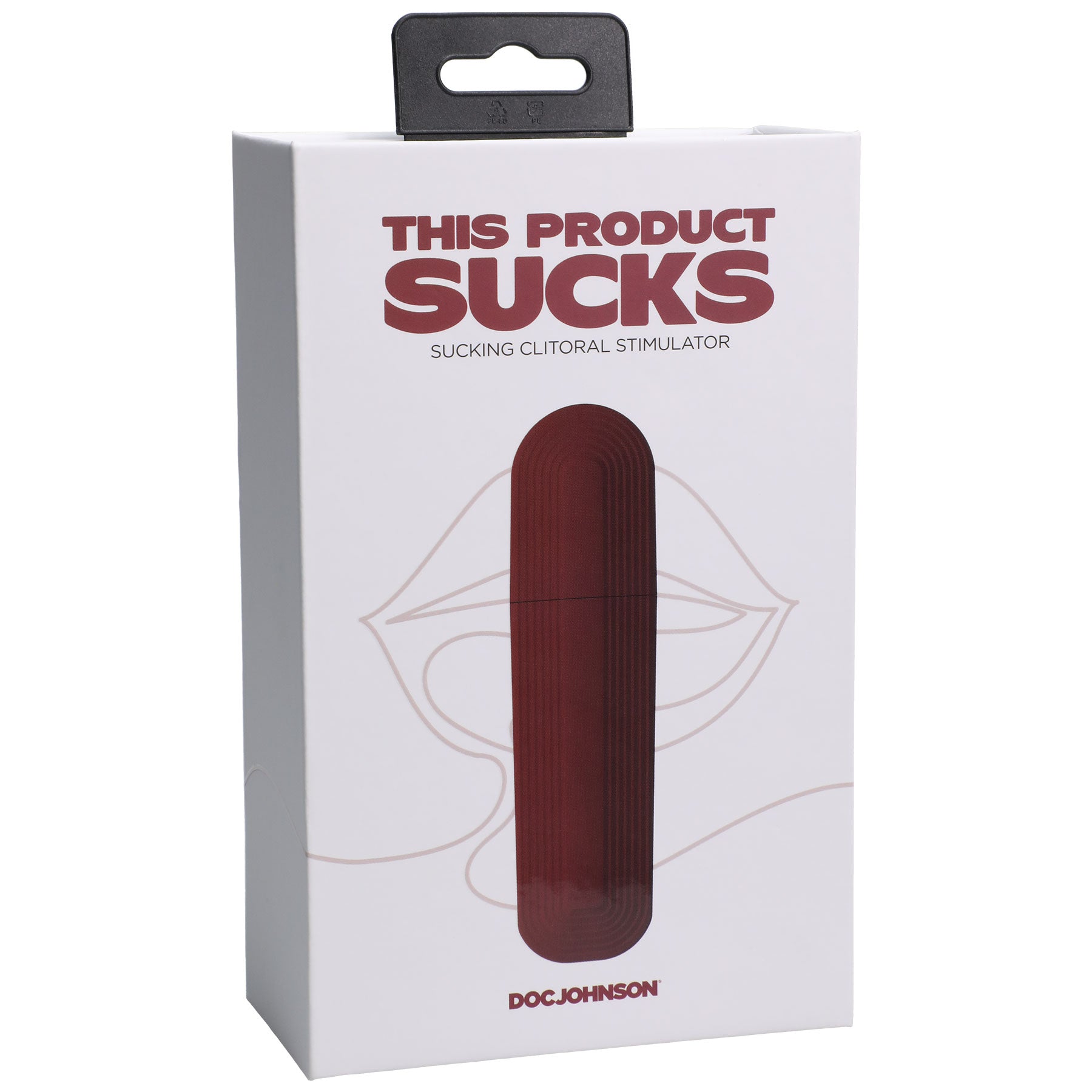 This Product Sucks - Sucking Clitoral Stimulator - Rechargeable - Red | 782421086602 | Available at EroticWarehouse.com