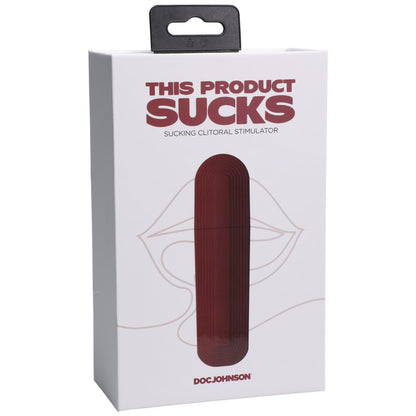 This Product Sucks - Sucking Clitoral Stimulator - Rechargeable - Red | 782421086602 | Available at EroticWarehouse.com