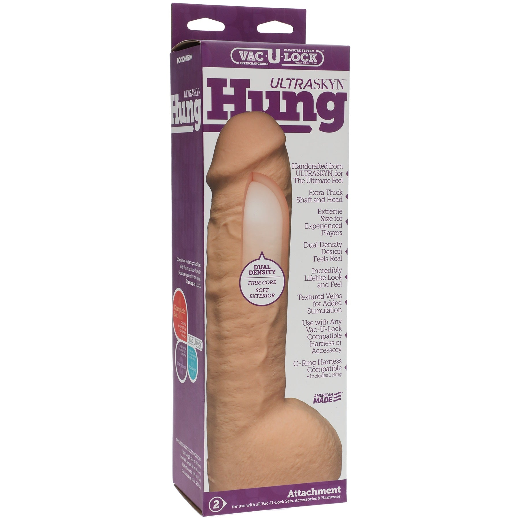 Vac-U-Lock Ultraskyn Hung - Vanilla | 782421021856 | Available at EroticWarehouse.com