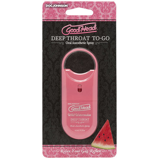 Goodhead - Deep Throat Spray to-Go - Wild Watermelon - .33 Oz. | 782421069247 | Available at EroticWarehouse.com