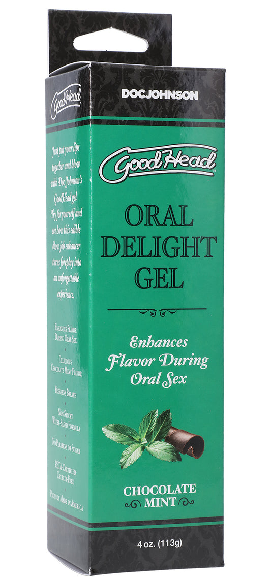 Goodhead - Oral Delight Gel - Chocolate Mint - 4 Oz. | 782421081683 | Available at EroticWarehouse.com