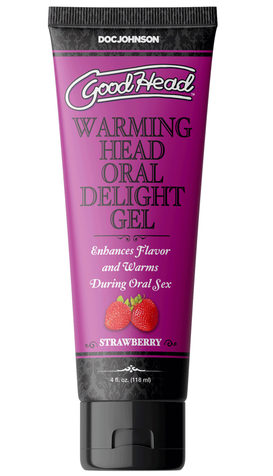 Goodhead - Warming Head Oral Delight Gel - Strawberry - 4 Fl. Oz. | 782421081706 | Available at EroticWarehouse.com