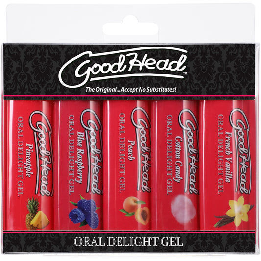 Goodhead - Oral Delight Gel - 5 Pack - 1 Oz. | 782421081676 | Available at EroticWarehouse.com