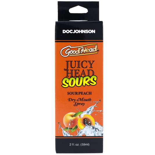 Goodhead - Juicy Head - Dry Mouth Spray - Sour Peach - 2 Oz | 782421088606 | Available at EroticWarehouse.com