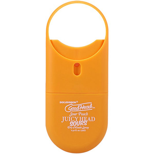 Goodhead Juicyhead Dry Mouth Spray to Go - Sour Peach .30 Oz by Doc Johnson 782421093471 available at EroticWarehouse.com