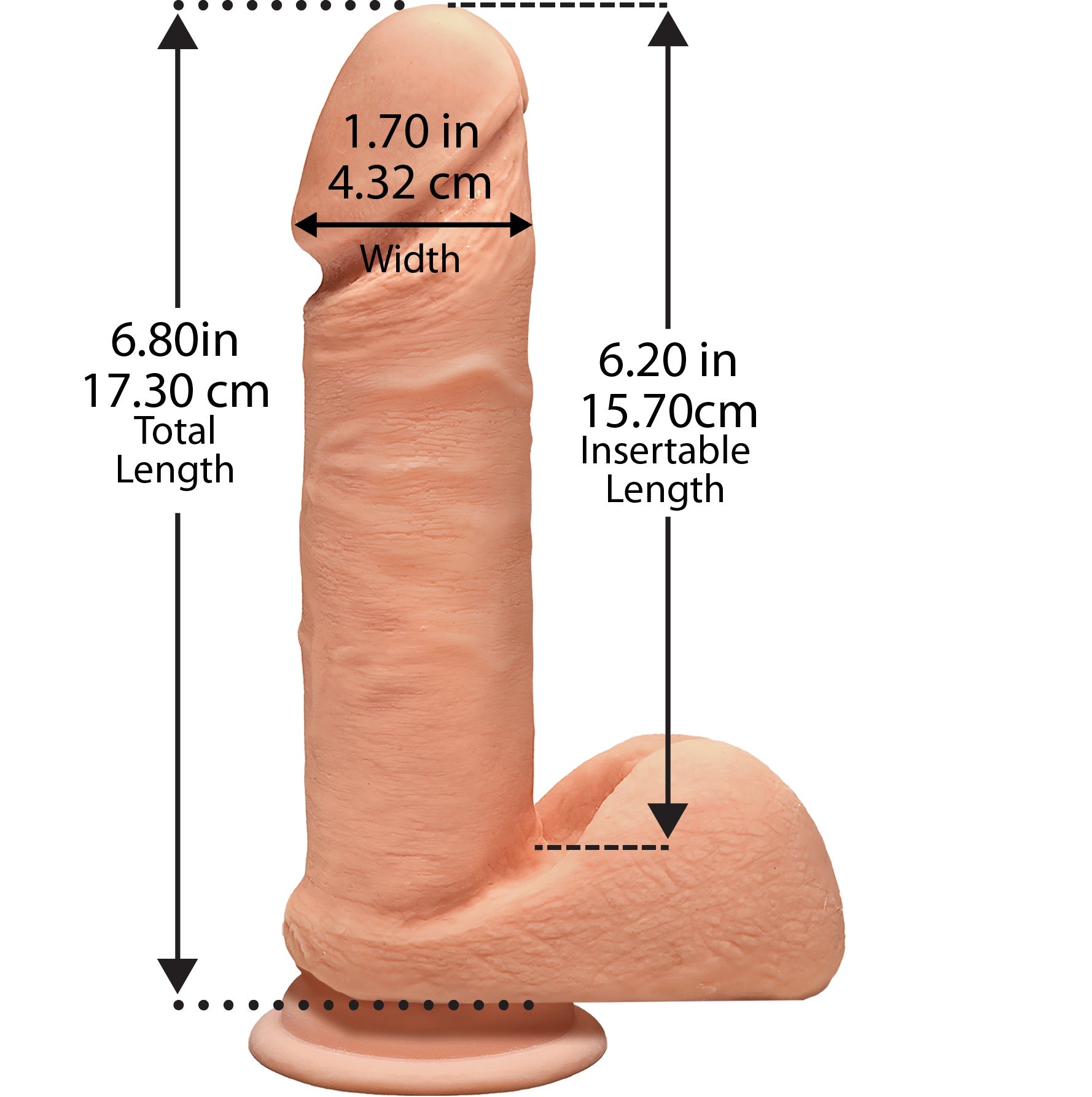 The D - Perfect D 7 Inches - Vanilla | 782421058890 | Available at EroticWarehouse.com