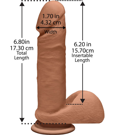 The D - Perfect D 7 Inches - Caramel | 782421058906 | Available at EroticWarehouse.com