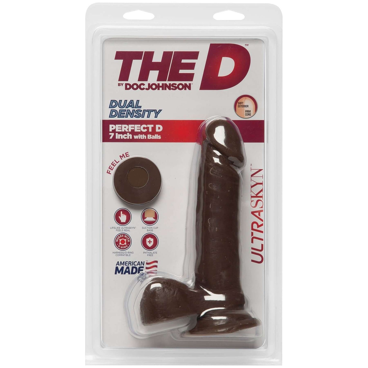 The D - Perfect D 7 Inches - Chocolate | 782421058913 | Available at EroticWarehouse.com
