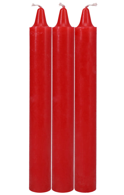 Japanese Drip Candles - 3 Pack - Red | 782421082796 | Available at EroticWarehouse.com