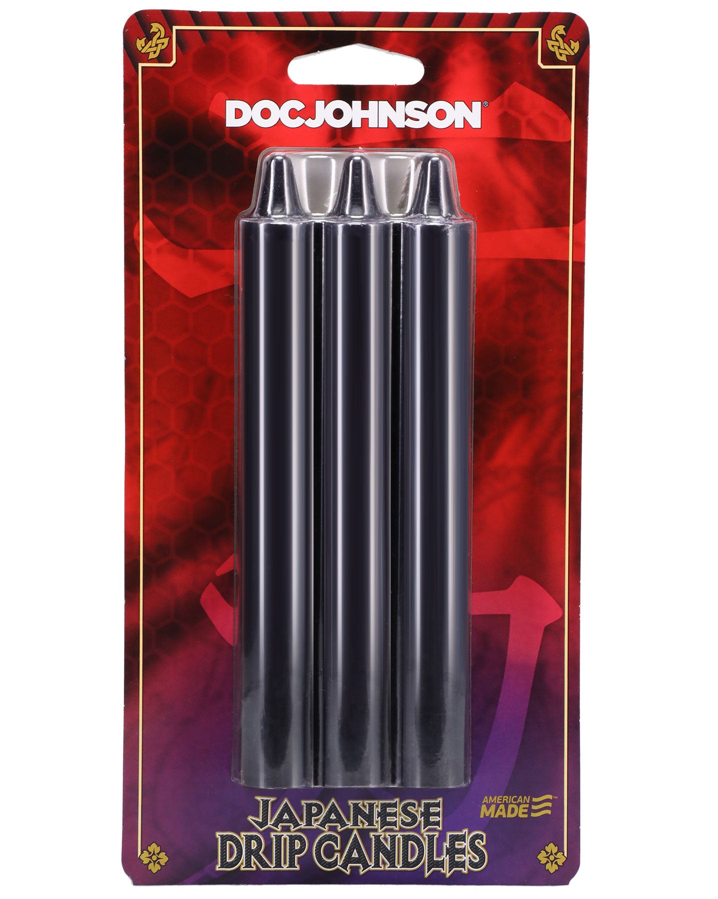 Japanese Drip Candles - 3 Pack - Black | 782421082802 | Available at EroticWarehouse.com