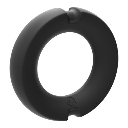 Merci - the Paradox - Silicone Covered Metal Cock Ring - 50mm - Black | 782421089795 | Available at EroticWarehouse.com