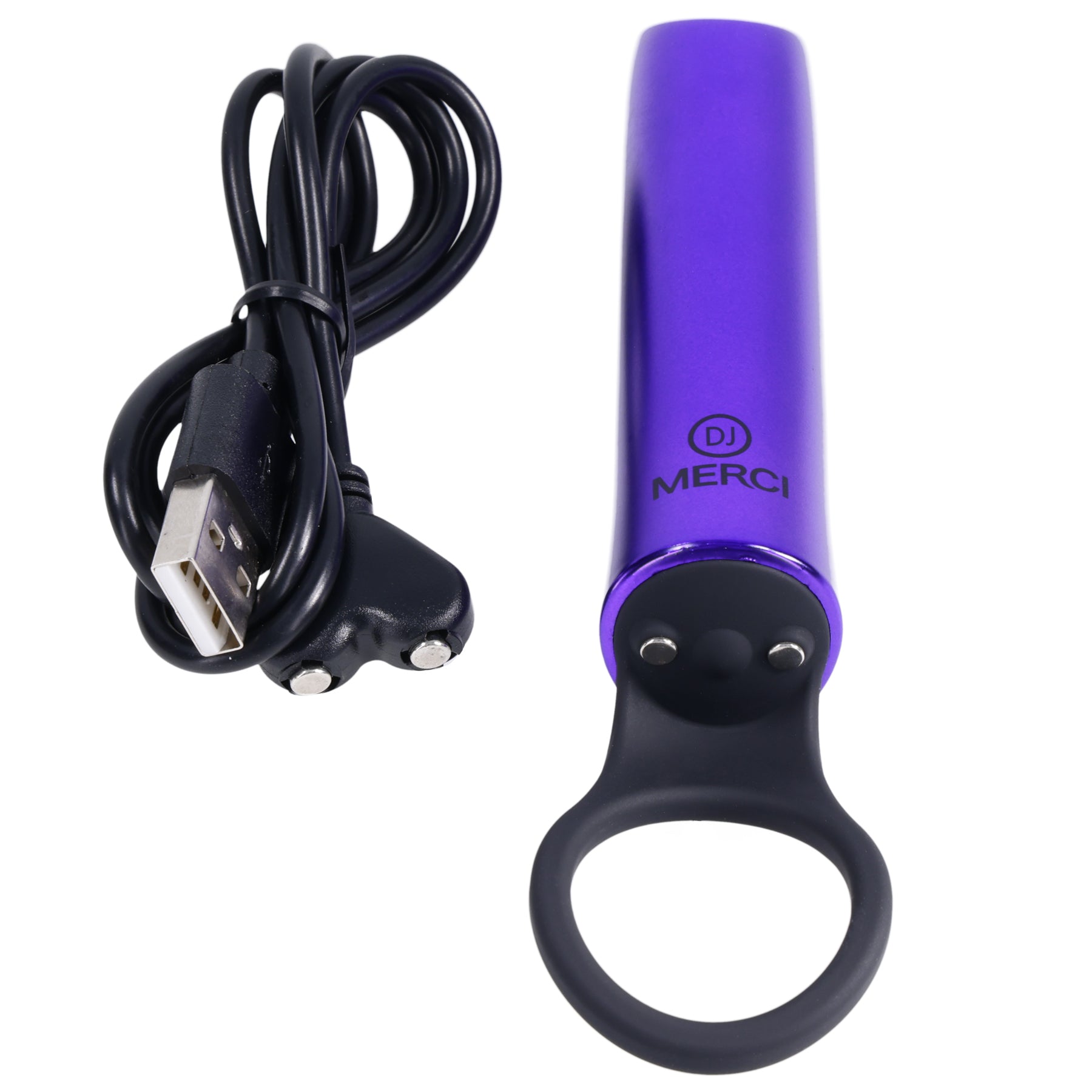 Merci - Power Play With Silicone Grip Ring - Violet | 782421088408 | Available at EroticWarehouse.com