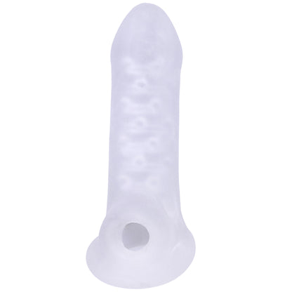 Merci - Jacked Up - Thick Extender With Ball Strap - Frost | 782421089818 | Available at EroticWarehouse.com