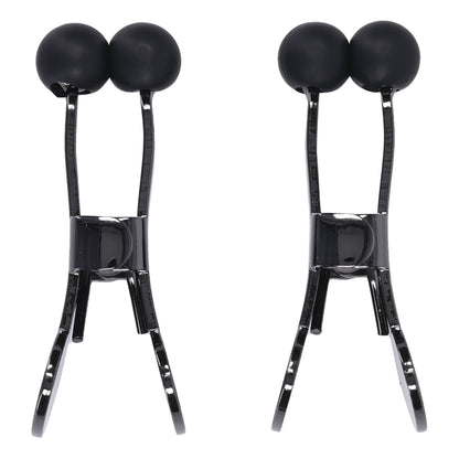 Merci - Nippers - Stainless Steel Nipple Clamps With Silicone Tip - Black | 782421088699 | Available at EroticWarehouse.com