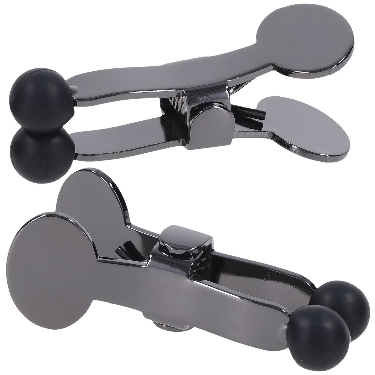Merci - Nippers - Stainless Steel Nipple Clamps With Silicone Tip - Black | 782421088699 | Available at EroticWarehouse.com