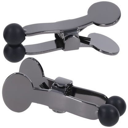 Merci - Nippers - Stainless Steel Nipple Clamps With Silicone Tip - Black | 782421088699 | Available at EroticWarehouse.com
